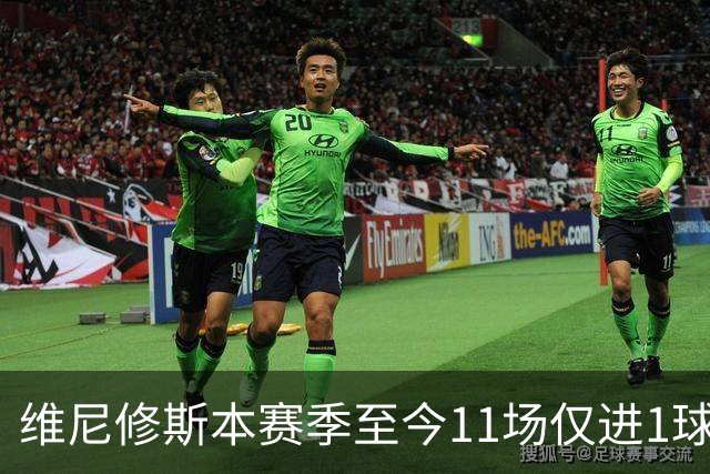 维尼修斯本赛季至今11场仅进1球，为19/20赛季以来同期最少